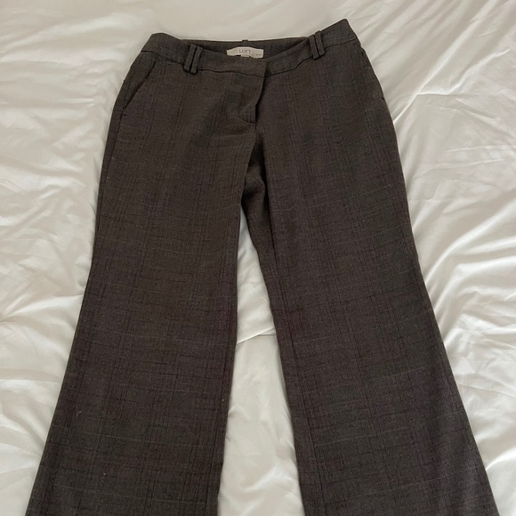 Loft Julie fit pants brown plaid size 6p petite - Picture 1 of 9